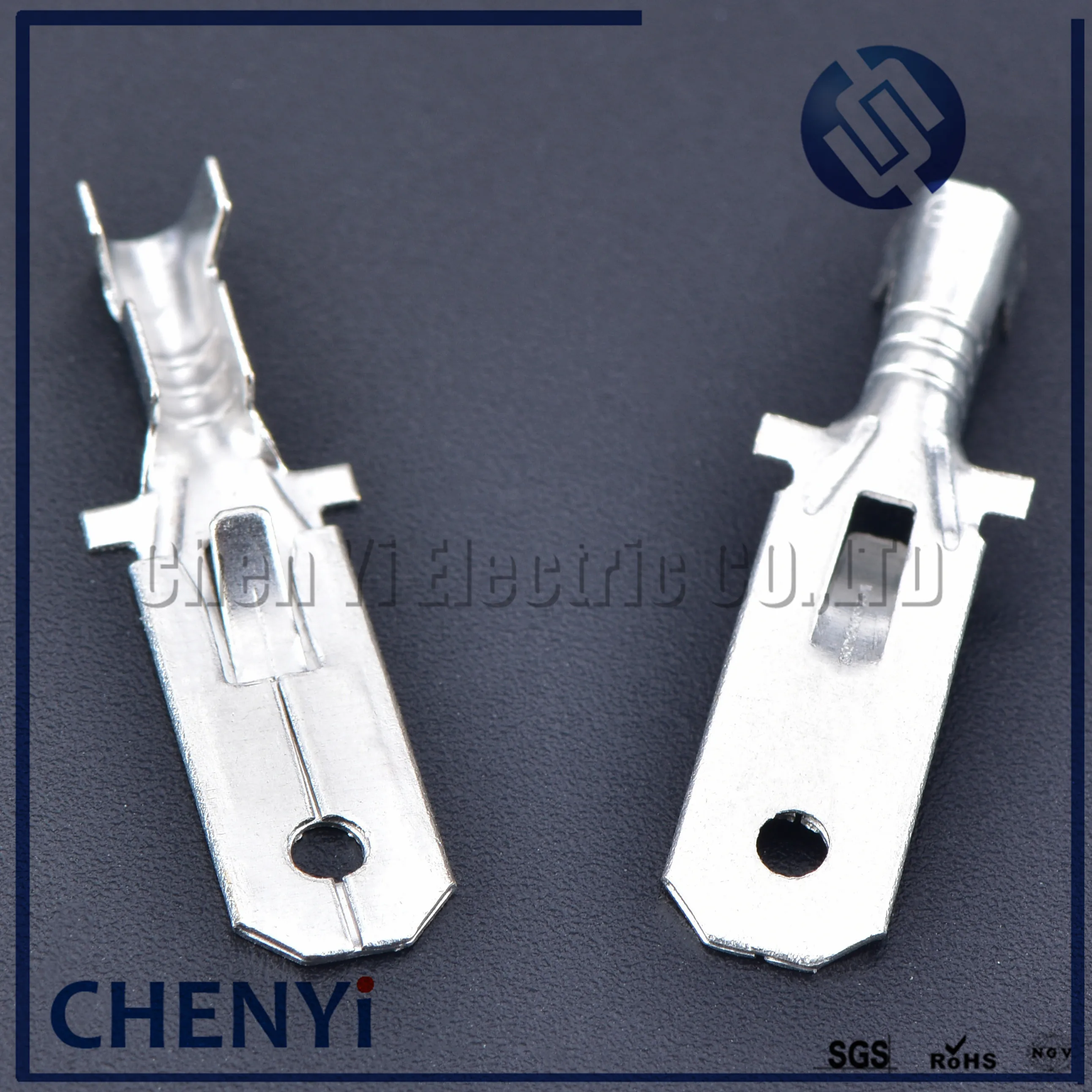 Автомобильная обжимная Клемма 6 3 мм 50 шт. штыревой соединитель латунные контакты