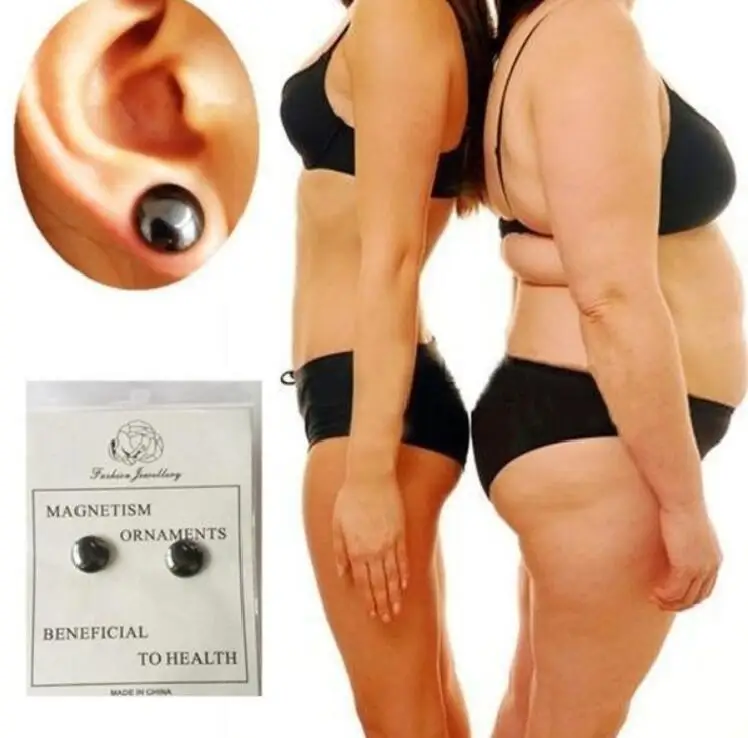 Магнитные серьги для похудения тонкие Пластыри магнитные магниты здоровья