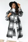 Женская Повседневная клетчатая куртка Y2K, модная Свободная рубашка с длинным рукавом, на пуговицах, в винтажном стиле, с отложным воротником и карманами