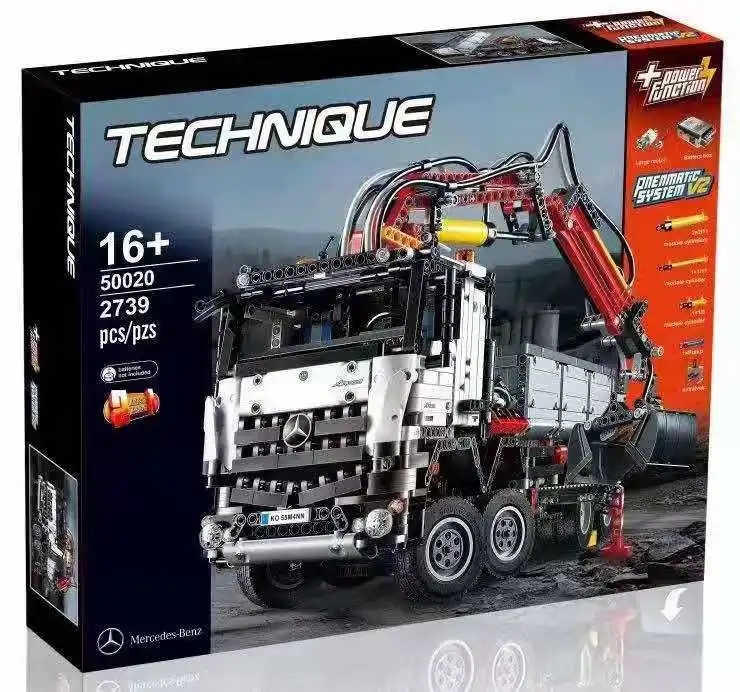 

technic series 20005 The Arocs 3245 Truck Car Model Building Block Bricks Compatible with 42043 DIY Arocs Boy's Toy Educationa