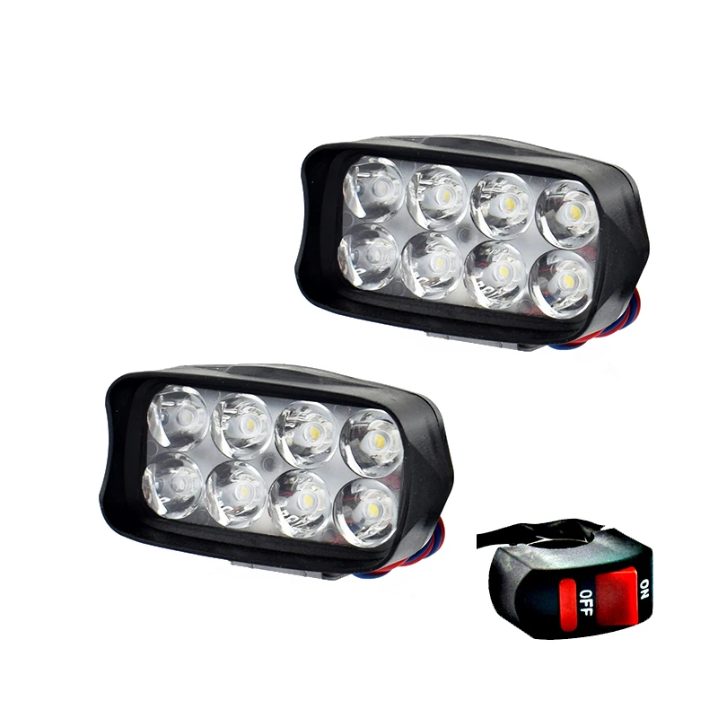 Фары мотоциклетные светодиодные 12 В 6000 К Вт |