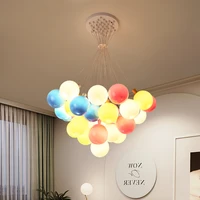 nordic ball chandelier balloon shape decoration acrylic lamp indoor childrens room hall loft kids chandelier lighting