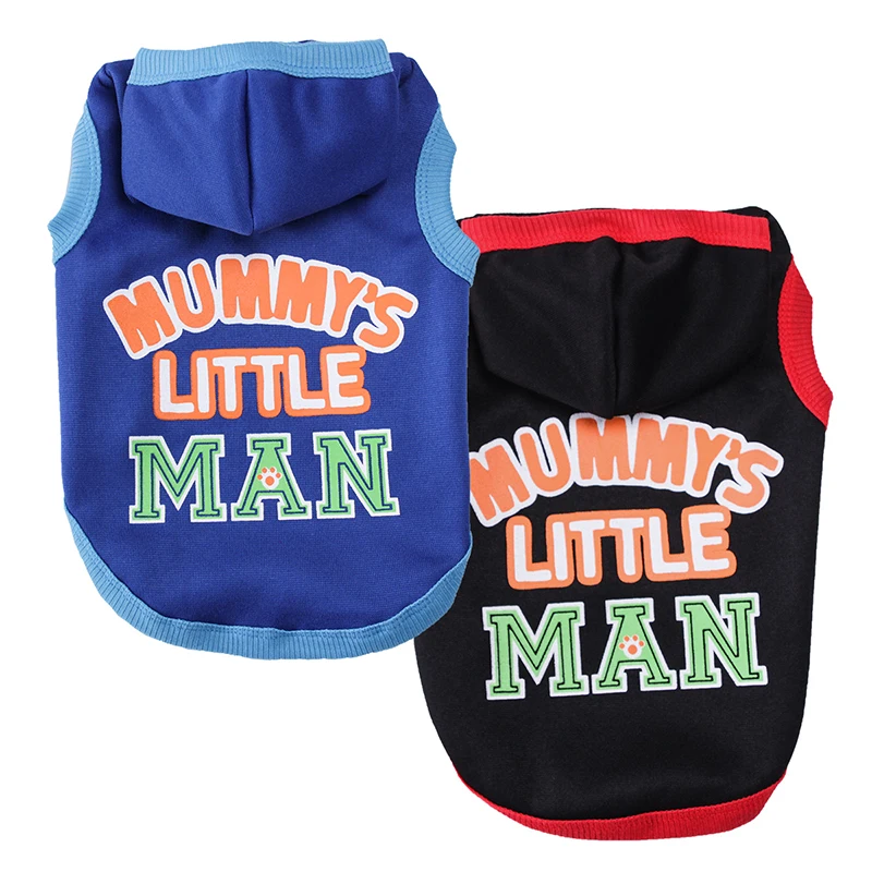 

Fashion Pet Dog Clothes Hoodies Winter Warm Pet Dog Jacket Coat Letter Print Cotton Sleeveless Vest For Small Dogs Pet Clothing
