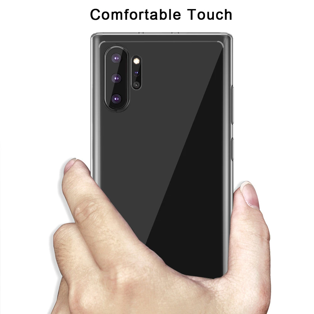 Прозрачный акриловый чехол HD с защитой от царапин для Samsung Galaxy Note 10 Pro + Plus