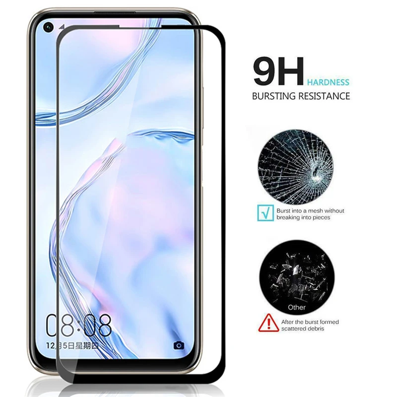 Закаленное стекло для Huawei P40 Lite защитное с полным покрытием E 3 1 шт.|Защитные