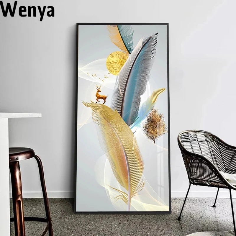 

Nordic Retro Abstract Golden Rich Tree Aesthetic Poster Canvas Painting Mural Scandinavian Picture Living Room Home Decoration