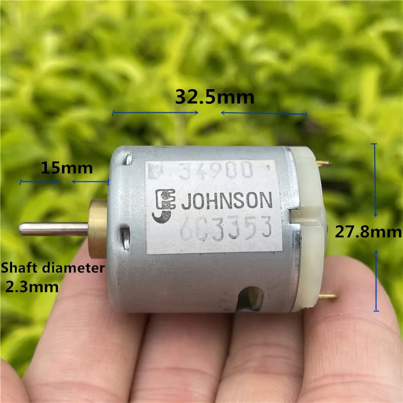 Новинка высокоскоростной двигатель постоянного тока 34900 JOHNSON 365 12 В 12800 об/мин 27*32