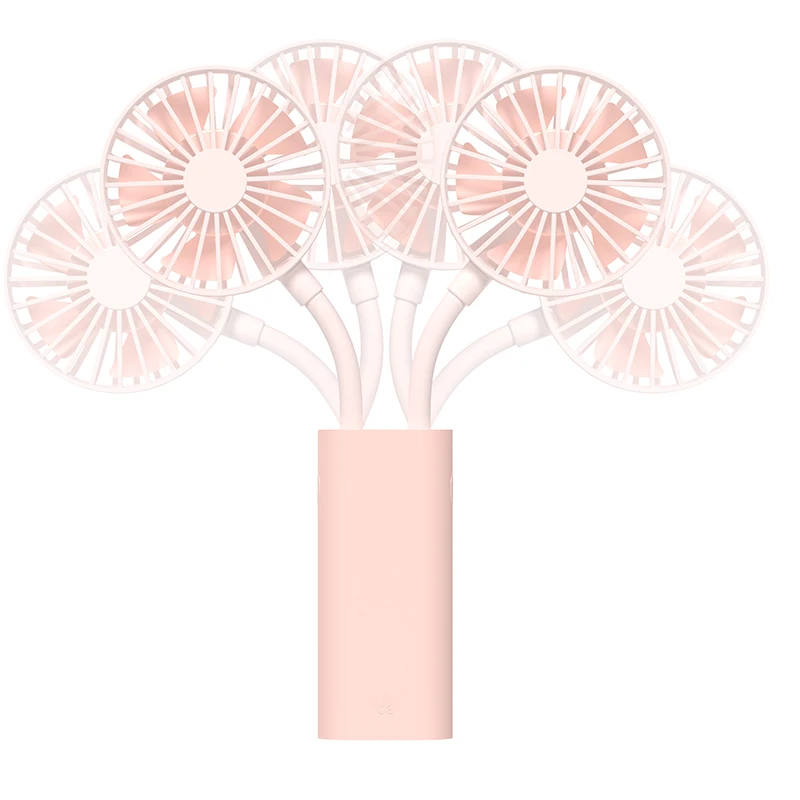 

Портативный мини-вентилятор 2 в 1, 360 градусов, с двойной батареей