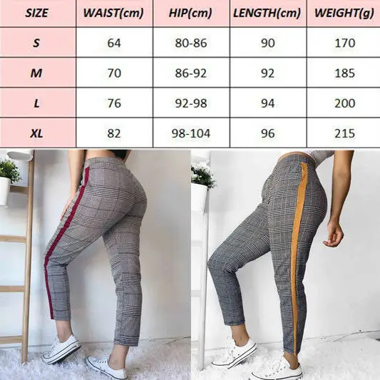 2019 модные брендовые новые женские осенние повседневные клетчатые облегающие