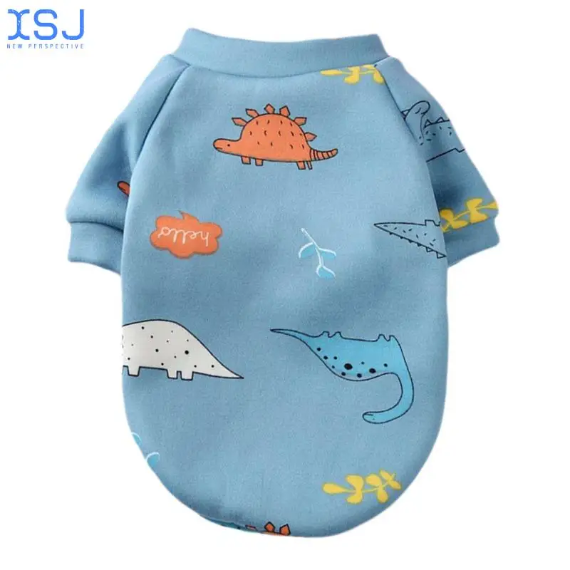 

Pet Supplies Dog Clothes Winter Print Pet Dog Clothing Clothes Two-Legged Sweater Cat Clothes Outdoor Dog Walking