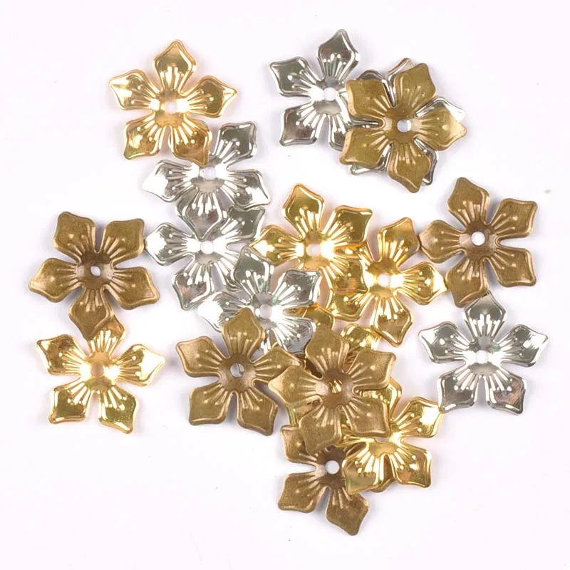 20 шт мм Золотые/Серебристые/бронзовые соединители для цветов филигранные