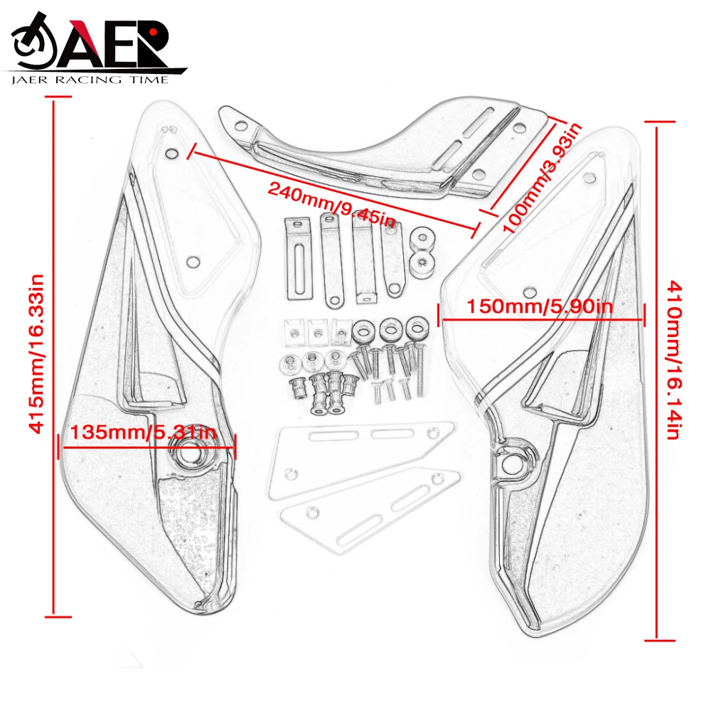 

Motorcycle Bellypan Lower Fairing Chassis Engine Guard Cover Protector for Kawasaki Z900RS 2018 2019 2020 2021