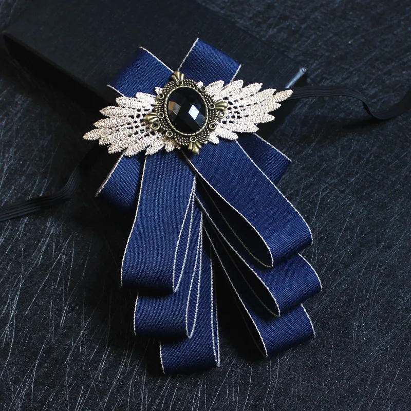 Мужской галстук бабочка ручной работы роскошный многослойный для свадебного