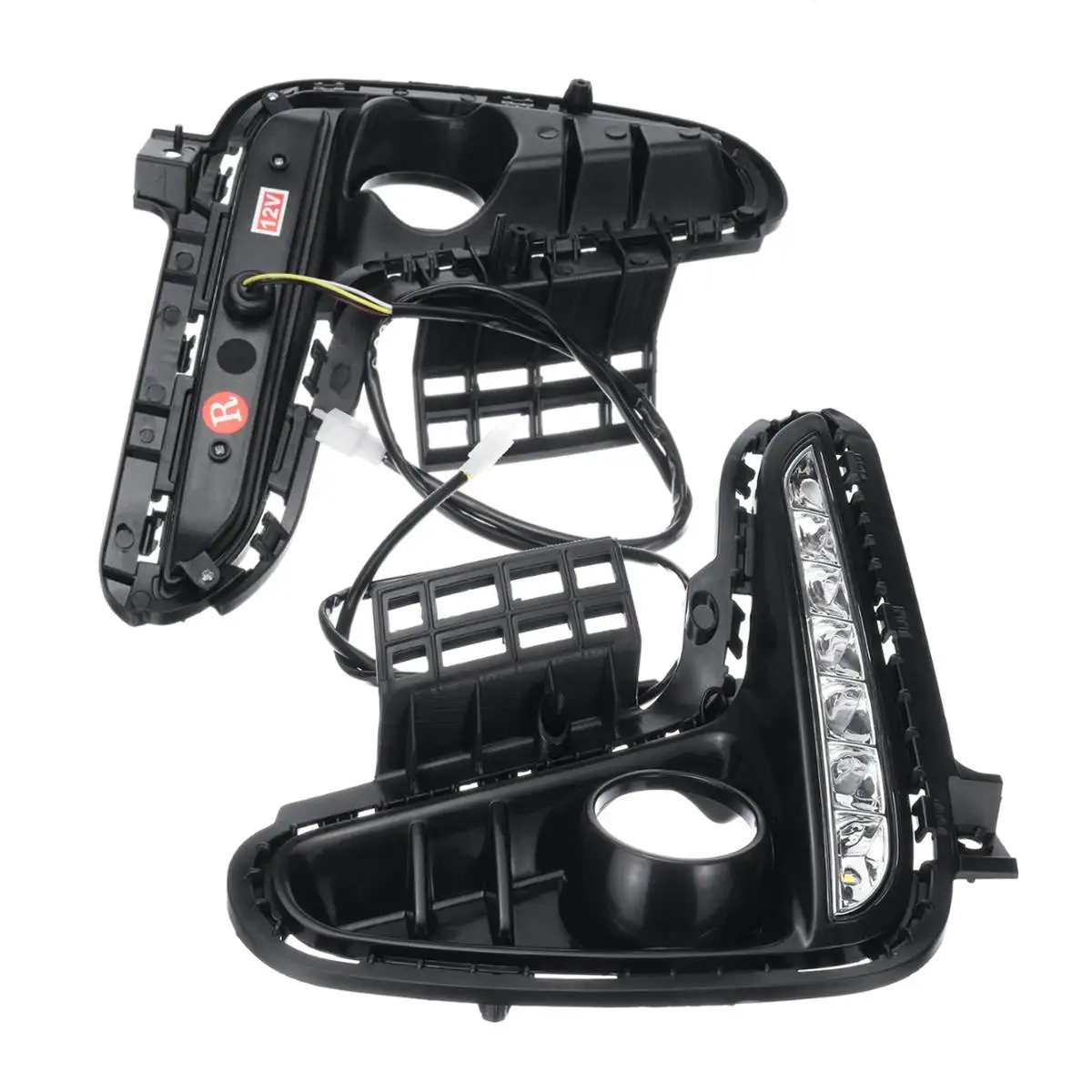 1 пара дневные ходовые огни для Kia Rio 2017 2018 желтый Поворотная сигнальная лампа