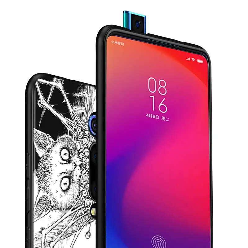 

For Xiaomi Redmi 9A 9C 9 Matte Phone Case Junji Ito Tees Horror For Redmi 10X K20 Pro 5G S2 8A 8 7A 7 6 6A Phone Cover