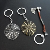 game god of war 4 kratos leviathan ax keychain ax shield pendant weapon key holder souvenir key chains jewelry gift