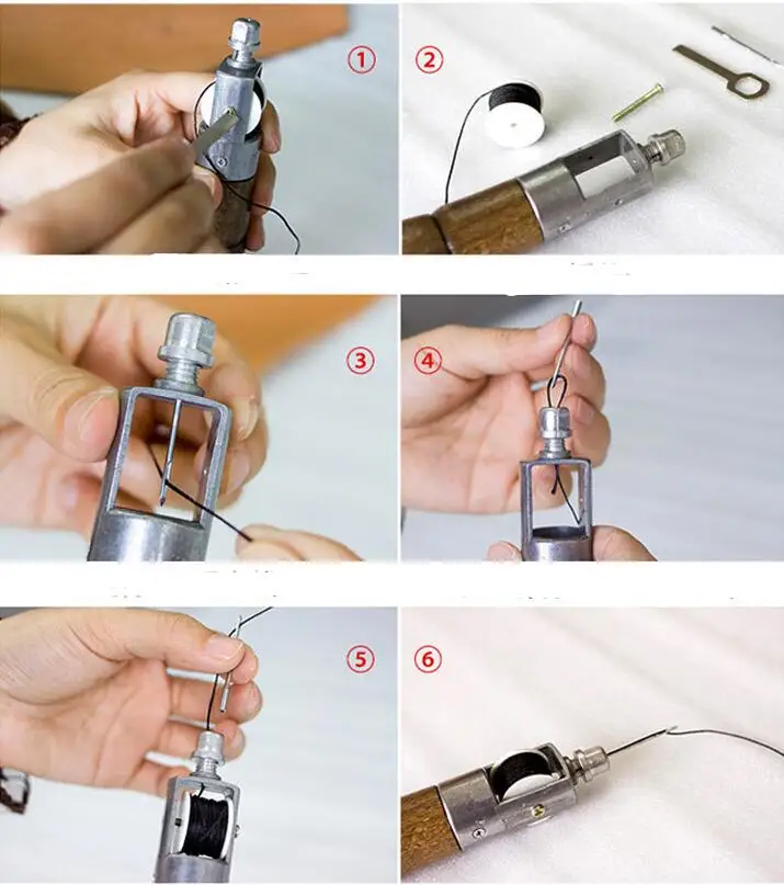 Ручная кожаная ручная швейная машинка DIY Ручное шитье крупного рогатого скота кожаные инструменты для скульптуры инструмент для прошивки кожи