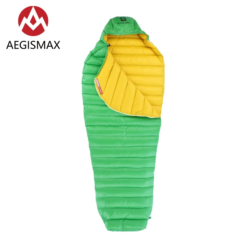 Ультралегкий спальный мешок AEGISMAX Leto Green ультрасухая уличная палатка на гусином