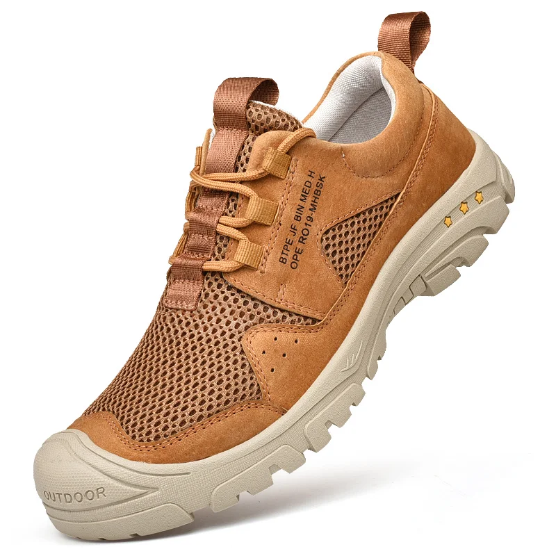 Кроссовки мужские сетчатые для активного отдыха дышащие Сникерсы скалолазания