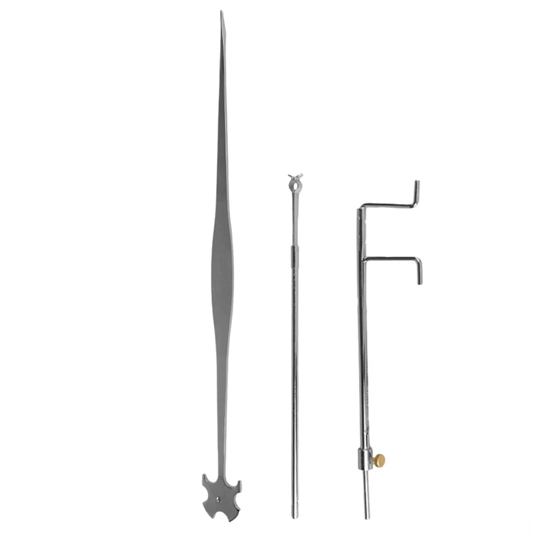 

Cello Luthier Tools Sound Post Gauge Measure Retriever Clip Install Repair Tool Kit for Cello