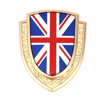 

3D Golden Metal England UK Flag Auto Trunk Window Side Emblem Badge Decal Sticker Car Accessories