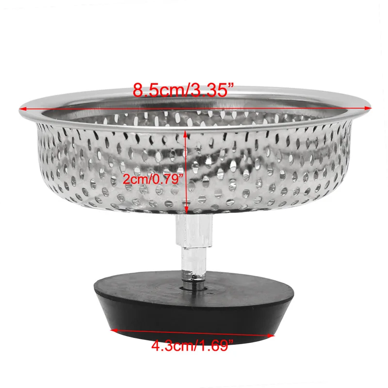 

X7YF Mesh Kitchen Stainless Steel Sink Strainer Disposer Plug Drain Stopper Filter