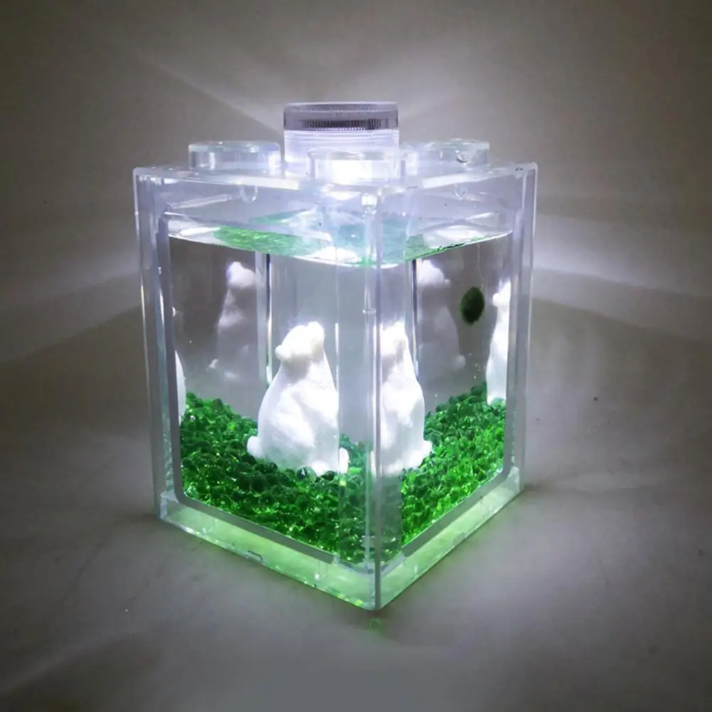 Аквариумная чаша для рыб экологическое ведро аквариум шар из водорослей коробка