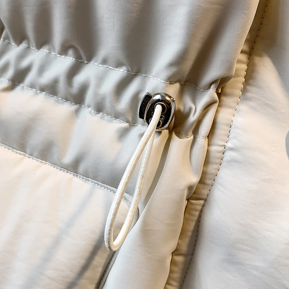 

Women Solid Keep Warm Fur Collar Winter Coat Long Sleeve Women Single Breasted Loose Thick Cotton Jacket Coat Plus Size