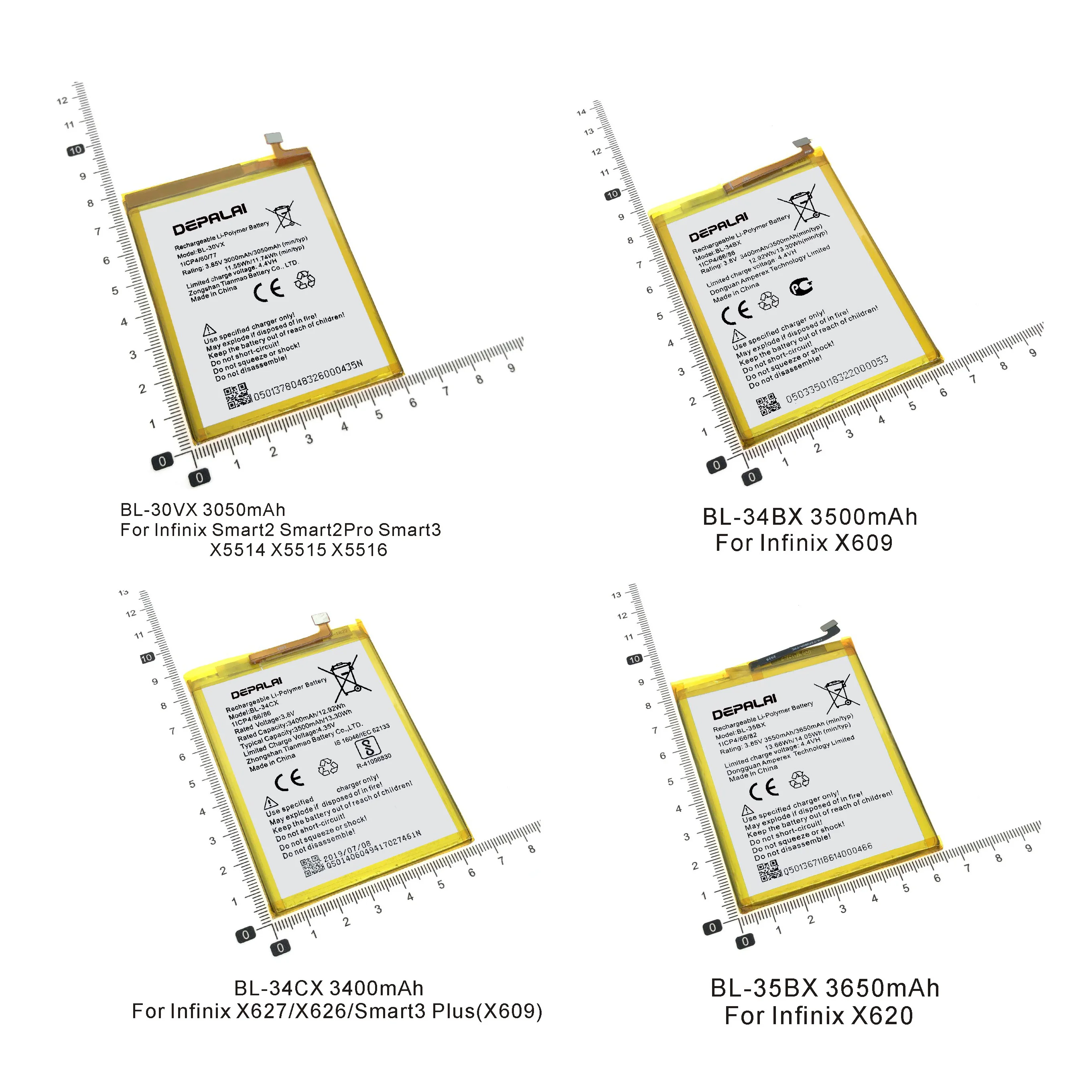 BL-30VX BL-34BX BL-34CX BL-35BX Батарея для Lenovo Vibe A Smart 2 Pro 3 X5514 X5515 X5516 X609 X627 X626 Smart3 плюс X620 батареи