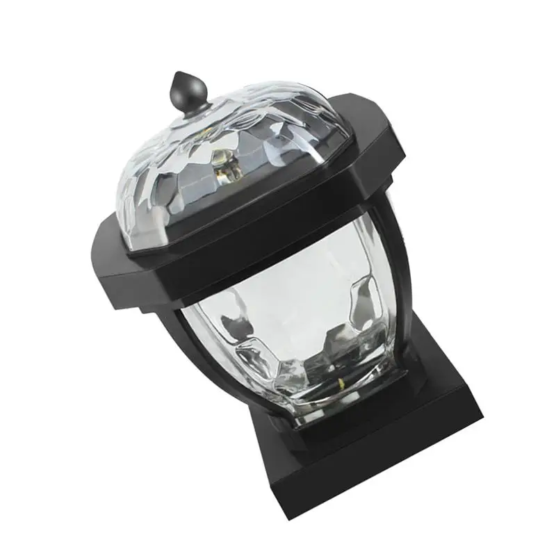 

LED Solar Stigma Light Outdoor Solar Power Lamp Waterproof Outside Lamp Courtyard Wall Light Lighting Tool (Warm Light)