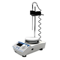 350c stainless heater hot plate lcd digital magnetic stirrer lab mixer machine with stirring bars time and speed seting hms 205d