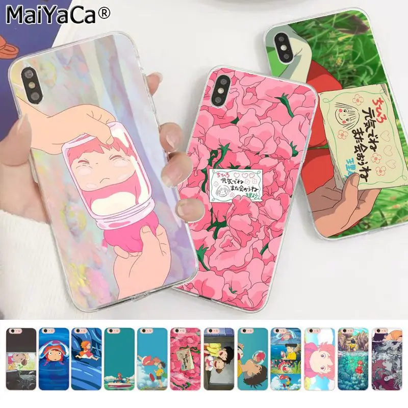 MaiYaCa мультфильм понё на скале Новинка чехол для телефона Apple iphone 11 pro 8 7 66S Plus X XS MAX 5S
