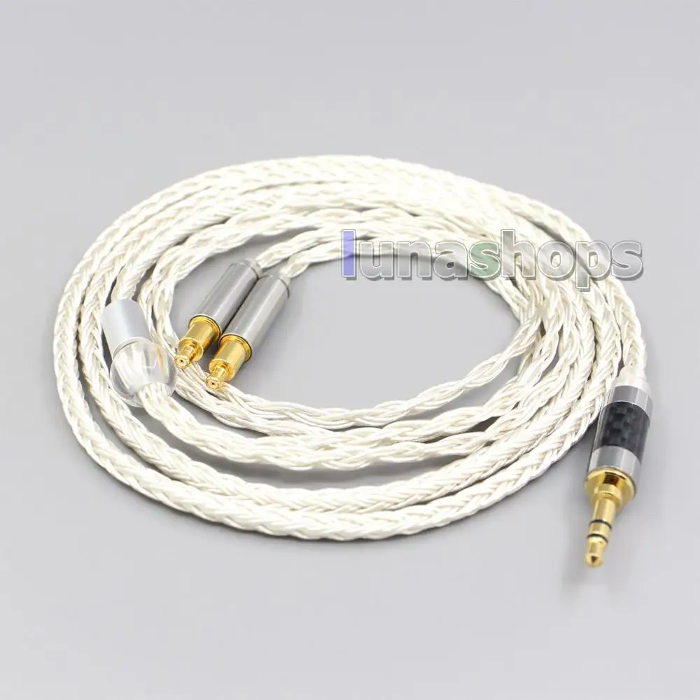 

LN007241 16 ядерный OCC посеребренный кабель для наушников для аудио Technica ATH-ADX5000 MSR7b 770H 990H ESW950 SR9 ES750 ESW990