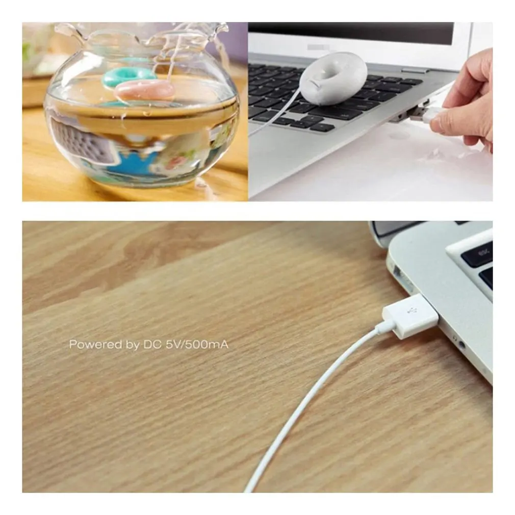 Donut Negative Ion Portable Mini Humidifier Aroma Essential Oil Diffuser Cross-border Special USB Sprayer Fogger Mist Maker | Бытовая