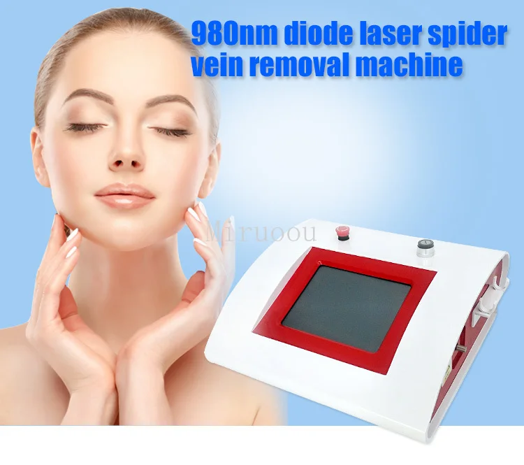 

Portable 980nm Diode Laser Vascular Therapy Machine / Redness Blood Vessels Spider Vein Removal 980 Nm