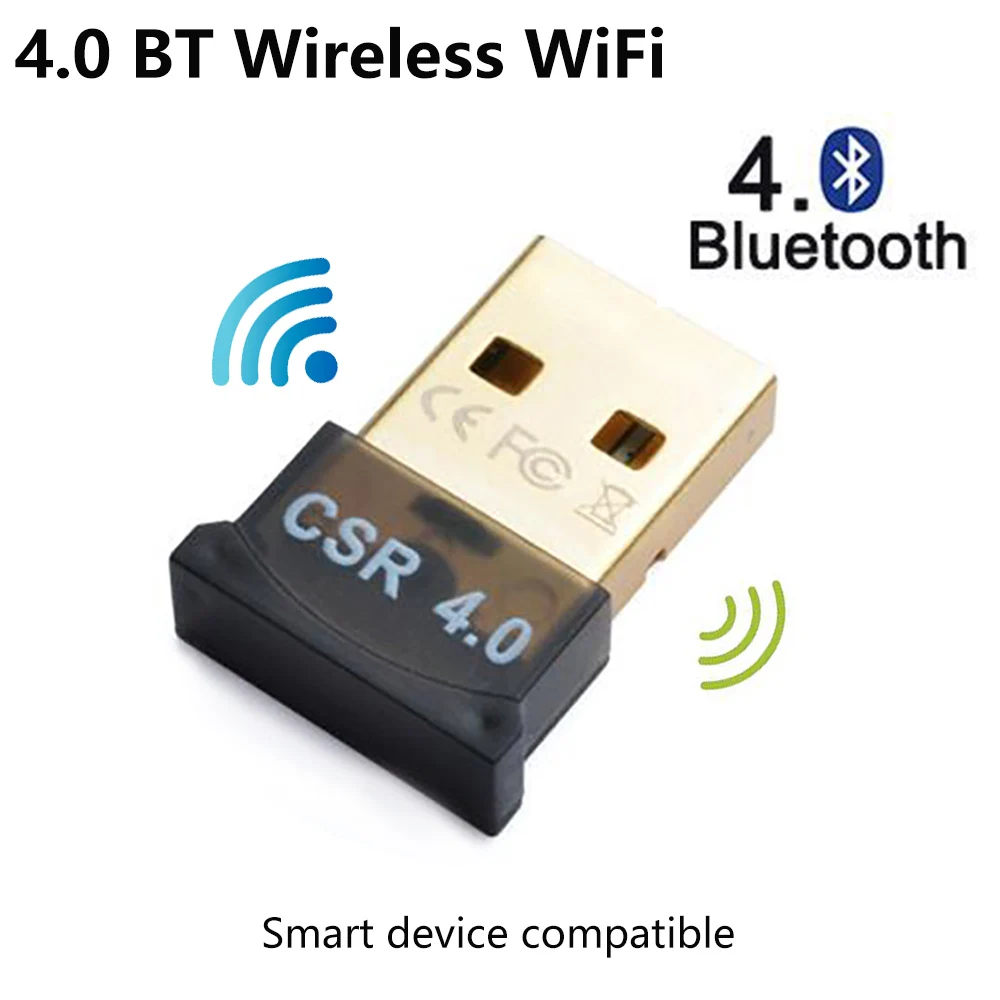 Бесплатный привод USB Blueteeth адаптер BT4.0 / BT5.0 аудио приемник передача Поддержка