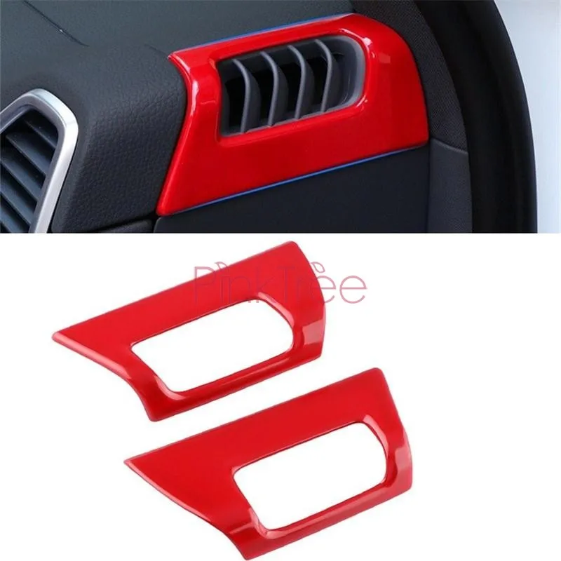 

For Porsche Cayenne 2018 2019 Chrome Front Side Dashboard AC Air Conditioning Outlet Vent Cover Frame Trim Car Accessories