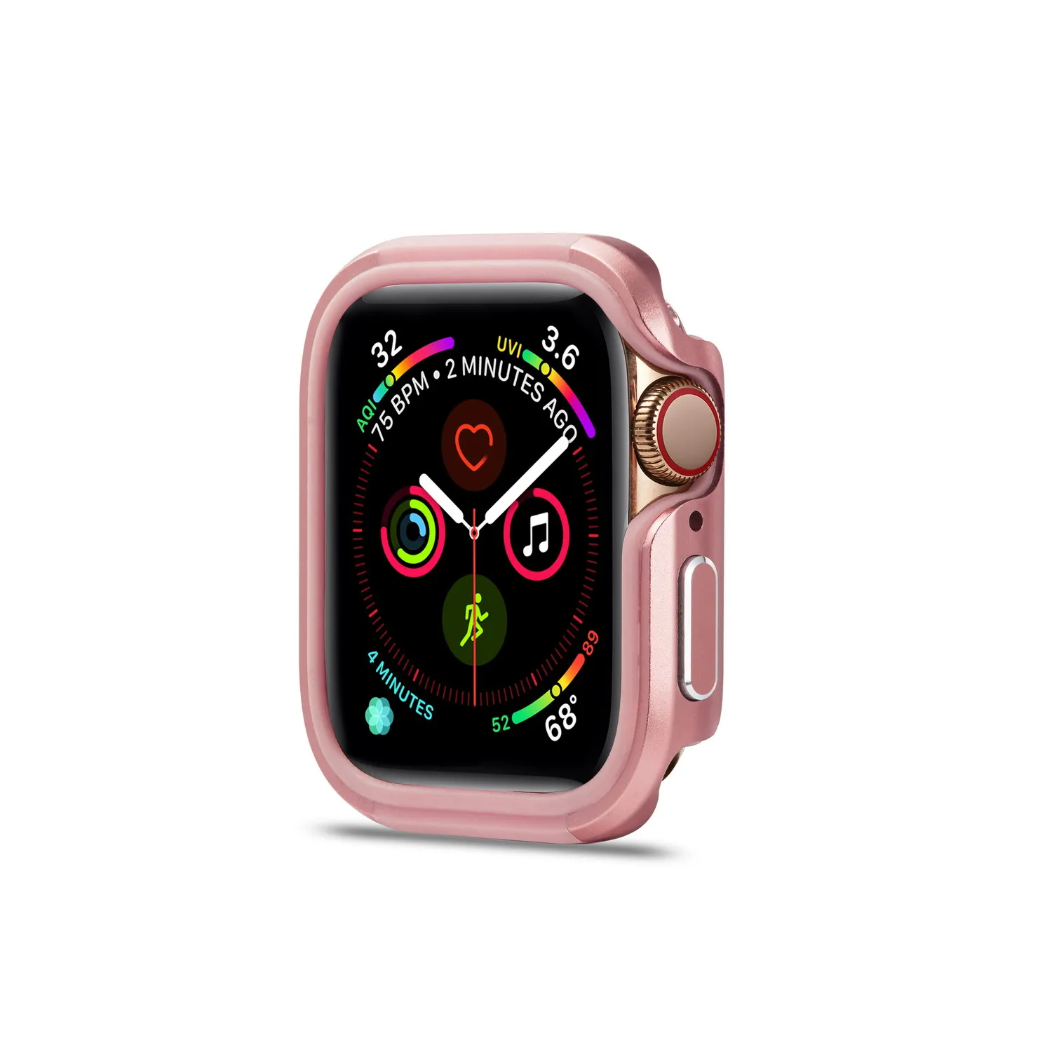 Бампер часы Чехол Крышка для Apple Watch чехол 5 4 3 2 44 мм, 42 мм, 38 мм, версия из мягкого ТПУ+ сплав решетка радиатора протектор для наручных часов iWatch, 5, 4, 3, длина-44 мм, 40 мм