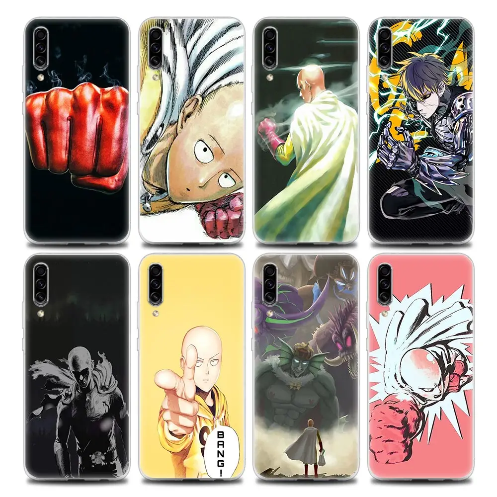 

One Punch Clear Phone Case for Samsung A70 A70s A40 A50 A30 A20e A20s A10 A10S Note 8 9 10 Plus Soft Silicon
