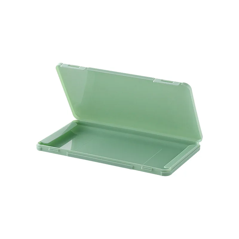 

Mask Storage Box Compact and Portable Square Mask Storage Box with Buckle Cover Dustproof and Environment-friendly Storage Box