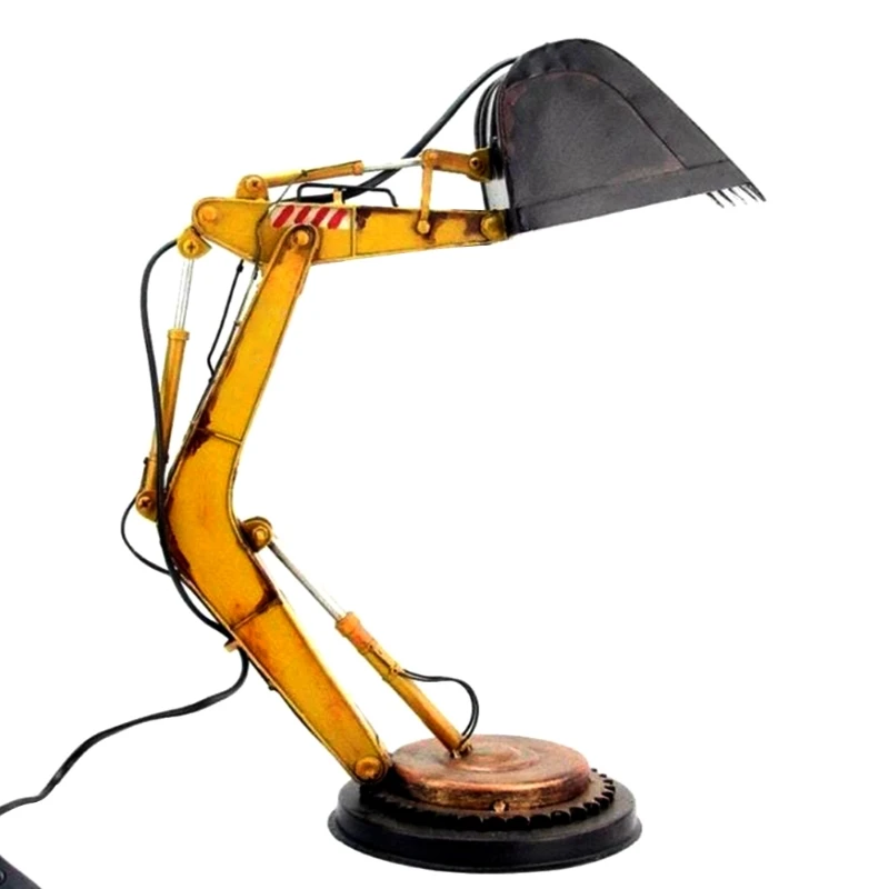 

Creative Digger Desk Lamp Excavator Night Light for Children Table Reading Lights Bedside Lamp Home Bedroom Decor