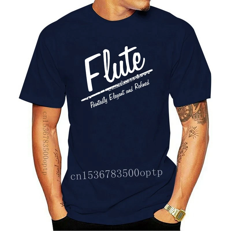 

New Men Short sleeve tshirt Elegant Flute Flute T Shirt Women t-shirt