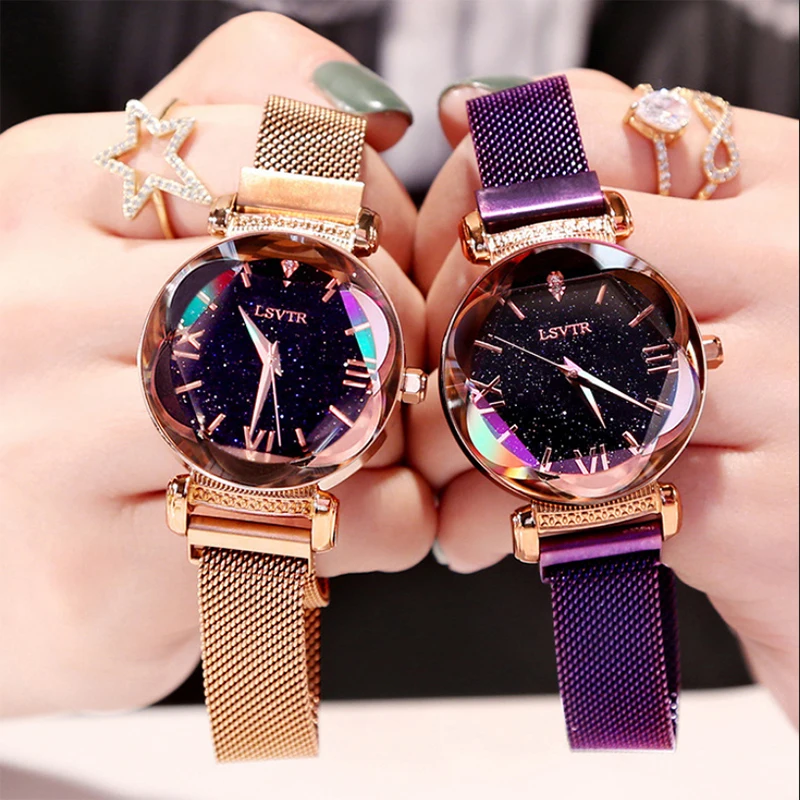 2022 Pretty Watches For Women Starry Sky Fashion Quartz Watch Luxury Gifts Dropshipping Luxo Relogio Feminino Luxe Montre Femme enlarge