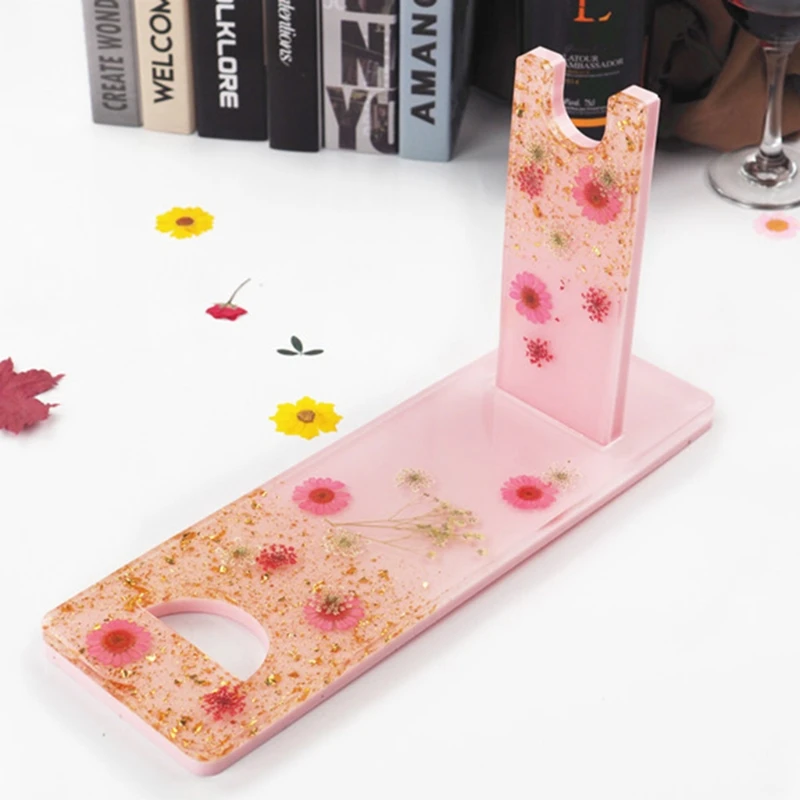 

Wine Bottle Display Stand Rack Crystal Epoxy Resin Mold Wine Bottle Holder Casting Silicone Mould Bracket Cup Mold N84D