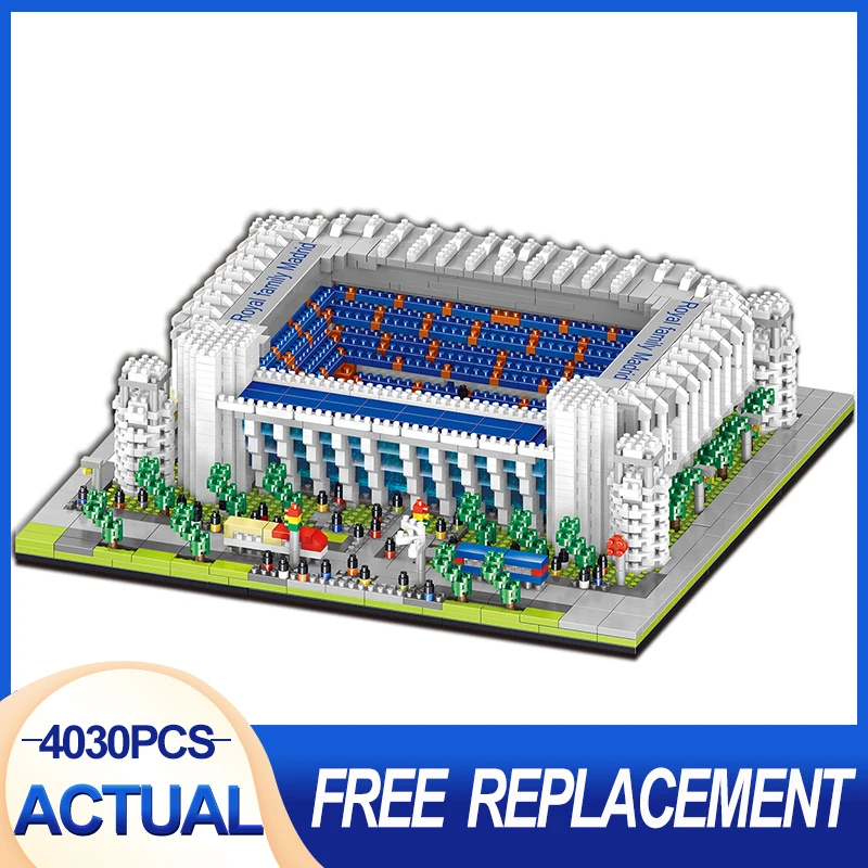 

LEZI LZ8027 Miniature Diamond Small Particle Model Series Football Field Modular Building Blocks Bricks Children's Toys Gift