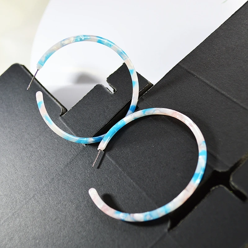 

Trend Acetic Acid Acrylic Earrings Geometric Tortoiseshell for Women