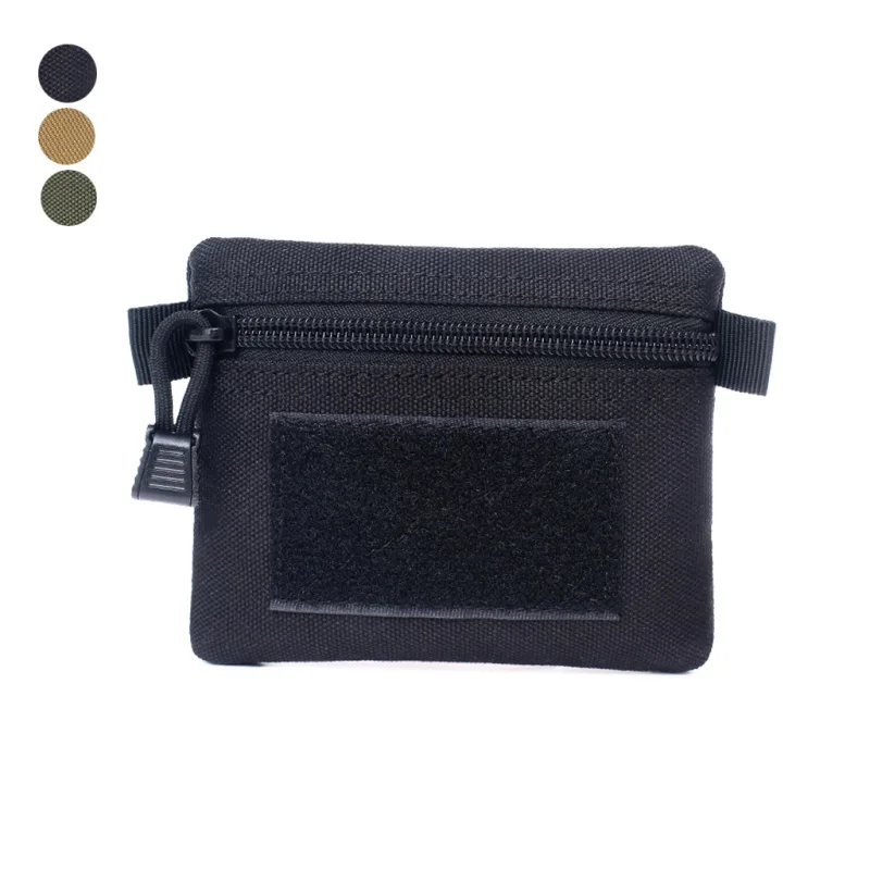 

Outdoor Multi-function (Tactical) Square Wallet Purses Waterproof Sports Zipper Card Key Holder Change Coins Pocket Sack