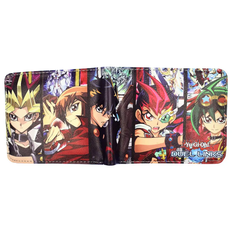 Мультфильм Yu Gi Oh короткий кошелек Высокое качество PU мужской кошелек мальчик кошельки для монет