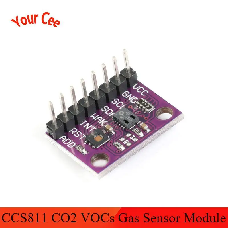 HDC1080 CCS811 углеродный моноксид CO2 VOCs качество воздуха числовый датчик температуры и