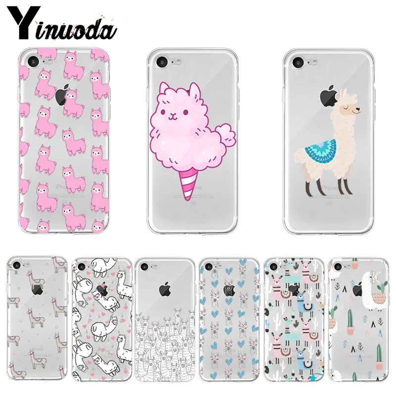 Yinuoda Kawaii Милая лама Альпака животные мультфильм аксессуары для телефона чехол